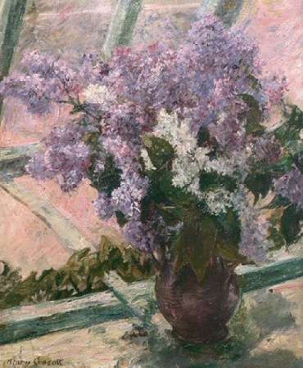 Lilacs In A Window 1880 Poster Print by Mary Cassatt - Item # VARPDX372663